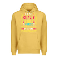 Antique Gold oncology nurse t  shirt i'm the crazy oncology nurse t  shirt Premium Hoodie - linhVisuals