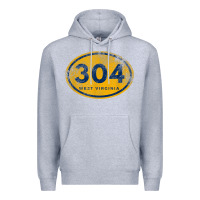Heather Grey 304 west virginia home t shirt Premium Hoodie - linhVisuals
