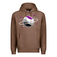 Chestnut asexual outer space planet ace pride t shirt Premium Hoodie - linhVisuals