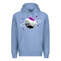 Colony Blue asexual outer space planet ace pride t shirt Premium Hoodie - linhVisuals