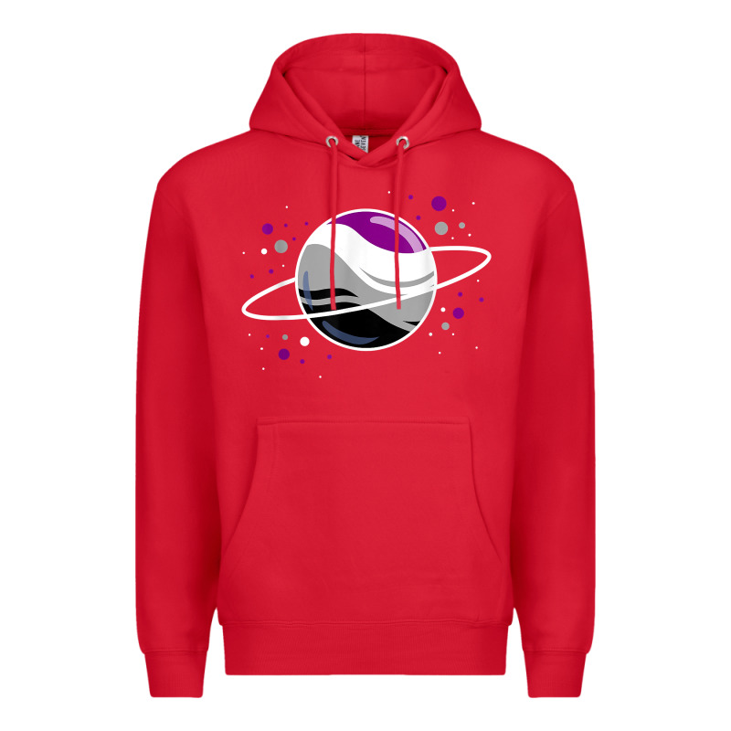 Asexual Outer Space Planet Ace Pride T Shirt Premium Hoodie by linhVisuals | Teevron