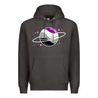 Smoke asexual outer space planet ace pride t shirt Premium Hoodie - linhVisuals
