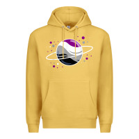 Antique Gold asexual outer space planet ace pride t shirt Premium Hoodie - linhVisuals