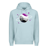 Blue Mist asexual outer space planet ace pride t shirt Premium Hoodie - linhVisuals