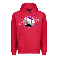 Cardinal asexual outer space planet ace pride t shirt Premium Hoodie - linhVisuals