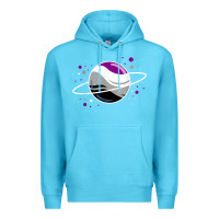 Ocean Blue asexual outer space planet ace pride t shirt Premium Hoodie - linhVisuals