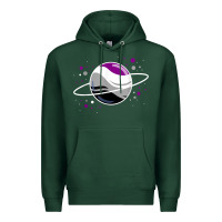 Sports Green asexual outer space planet ace pride t shirt Premium Hoodie - linhVisuals