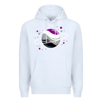 White asexual outer space planet ace pride t shirt Premium Hoodie - linhVisuals