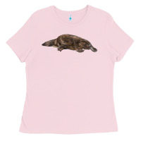 Bubblegum Pink Platypus Ladies Tee - LillyAllenDesigns