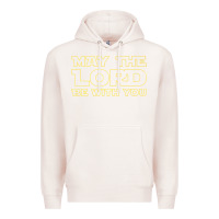 Pale Pink may the lord be with you by jesus surfed apparel co premium t shirt Premium Hoodie - linhVisuals
