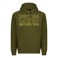 Army Green may the lord be with you by jesus surfed apparel co premium t shirt Premium Hoodie - linhVisuals