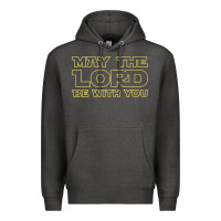 Charcoal Heather may the lord be with you by jesus surfed apparel co premium t shirt Premium Hoodie - linhVisuals