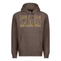 Coffee may the lord be with you by jesus surfed apparel co premium t shirt Premium Hoodie - linhVisuals