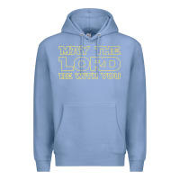 Colony Blue may the lord be with you by jesus surfed apparel co premium t shirt Premium Hoodie - linhVisuals