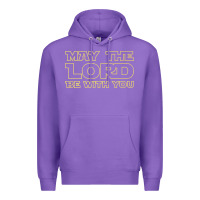 Purple may the lord be with you by jesus surfed apparel co premium t shirt Premium Hoodie - linhVisuals