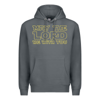 Rock may the lord be with you by jesus surfed apparel co premium t shirt Premium Hoodie - linhVisuals