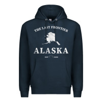 Navy alaska the last frontier t shirt Premium Hoodie - linhVisuals
