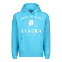 Ocean Blue alaska the last frontier t shirt Premium Hoodie - linhVisuals