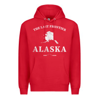 Red alaska the last frontier t shirt Premium Hoodie - linhVisuals