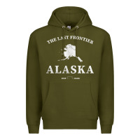 Army Green alaska the last frontier t shirt Premium Hoodie - linhVisuals
