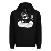 Black bobo bear   adam likes crossing arms t shirt Premium Hoodie - linhVisuals