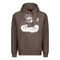 Coffee bobo bear   adam likes crossing arms t shirt Premium Hoodie - linhVisuals