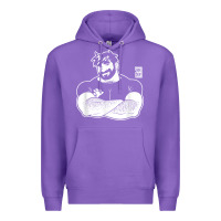 Purple bobo bear   adam likes crossing arms t shirt Premium Hoodie - linhVisuals