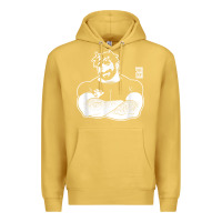 Antique Gold bobo bear   adam likes crossing arms t shirt Premium Hoodie - linhVisuals