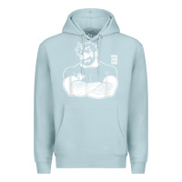 Blue Mist bobo bear   adam likes crossing arms t shirt Premium Hoodie - linhVisuals