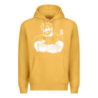 Mustard bobo bear   adam likes crossing arms t shirt Premium Hoodie - linhVisuals