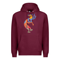 Burgundy dancing kokopelli southwestern usa native american symbol t shirt Premium Hoodie - linhVisuals