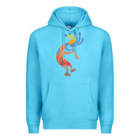 Ocean Blue dancing kokopelli southwestern usa native american symbol t shirt Premium Hoodie - linhVisuals