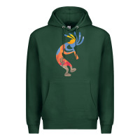 Sports Green dancing kokopelli southwestern usa native american symbol t shirt Premium Hoodie - linhVisuals