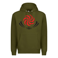 Army Green the-georgia-rugby-pen Premium Hoodie - linhVisuals
