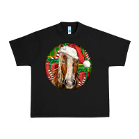 Black Belgian Horse  Christmas Urban Heavy Tee - LillyAllenDesigns