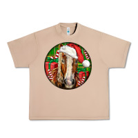 Burro Belgian Horse  Christmas Urban Heavy Tee - LillyAllenDesigns