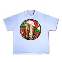 Grape Ice Belgian Horse  Christmas Urban Heavy Tee - LillyAllenDesigns