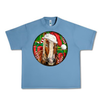 Pebble Blue Belgian Horse  Christmas Urban Heavy Tee - LillyAllenDesigns