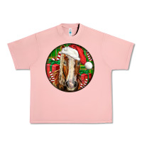 Salmon Belgian Horse  Christmas Urban Heavy Tee - LillyAllenDesigns
