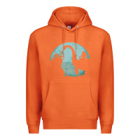 Carrot bigfoot riding loch ness monster sasquatch ufo abduction pullover hood Premium Hoodie - linhVisuals