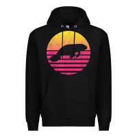 Black classic manatee gift t shirt Premium Hoodie - linhVisuals