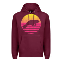 Burgundy classic manatee gift t shirt Premium Hoodie - linhVisuals