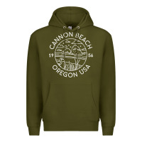 Army Green cannon beach 1956 oregon clatsop sweatshirt Premium Hoodie - linhVisuals