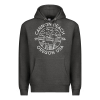 Charcoal Heather cannon beach 1956 oregon clatsop sweatshirt Premium Hoodie - linhVisuals