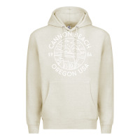 Oatmeal Heather cannon beach 1956 oregon clatsop sweatshirt Premium Hoodie - linhVisuals