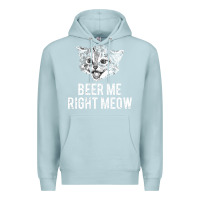 Blue Mist beer me right meow Premium Hoodie - linhVisuals