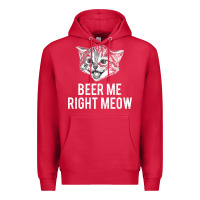 Cardinal beer me right meow Premium Hoodie - linhVisuals