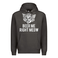 Smoke beer me right meow Premium Hoodie - linhVisuals