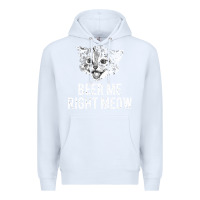 White beer me right meow Premium Hoodie - linhVisuals