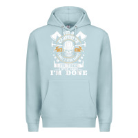 Blue Mist i'm a carpenter i don't stop   funny carpentry woodworking t shirt Premium Hoodie - linhVisuals